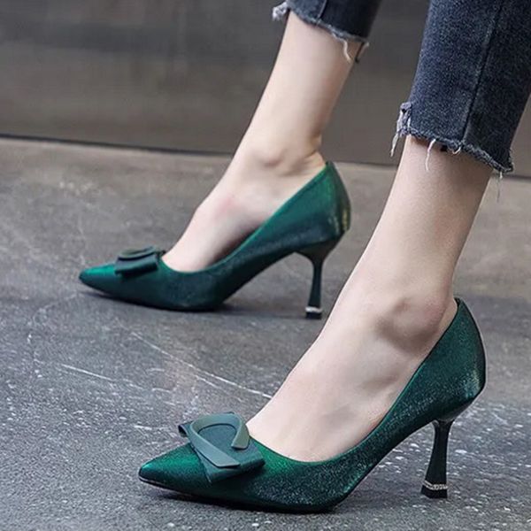 women classic green pointed toe slip on stiletto heel pumps lady fashion sweet autumn office high heel shoes a6661, Black
women classic green pointed toe slip on stiletto heel pumps lady fashion sweet autumn office high heel shoes a6661, Black