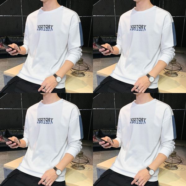 ssmhd splicing crew trendy trend ins sweatersweater sweater spring autumn loose trend versatile youth men's long sleeve men's neck, Black
ssmhd splicing crew trendy trend ins sweatersweater sweater spring autumn loose trend versatile youth men's long sleeve men's neck, Black