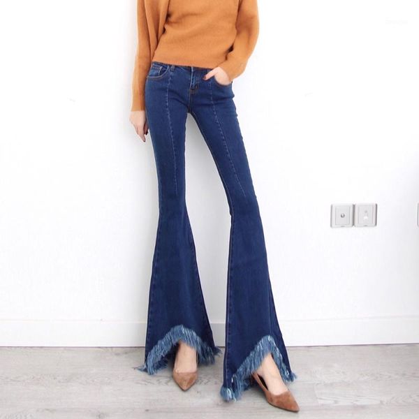 2020 fashion long jeans pants for women flare trousers plus size 24-32 size denim summer and autumn tassels jeans1, Blue
2020 fashion long jeans pants for women flare trousers plus size 24-32 size denim summer and autumn tassels jeans1, Blue