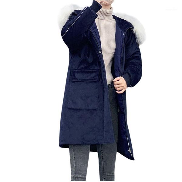 women fashion outerwear long cotton-padded jackets parkas pocket suede ladies hooded coats chaquetas mujer 2019 manteau femme1, Black
women fashion outerwear long cotton-padded jackets parkas pocket suede ladies hooded coats chaquetas mujer 2019 manteau femme1, Black