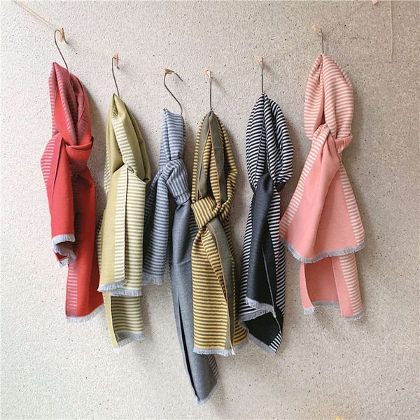 children's winter new striped cashmere like fashion versatile shawl baby warm scarf boys and girls' neckband, Red;brown
children's winter new striped cashmere like fashion versatile shawl baby warm scarf boys and girls' neckband, Red;brown