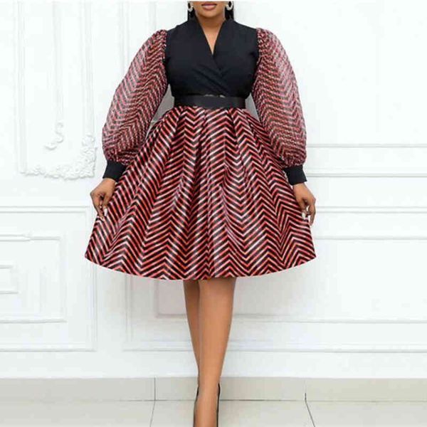 vintage dress women french style a line high waisted full sleeve v neck knee length fashion elegant evening night party vestidos y220214, Black;gray
vintage dress women french style a line high waisted full sleeve v neck knee length fashion elegant evening night party vestidos y220214, Black;gray
