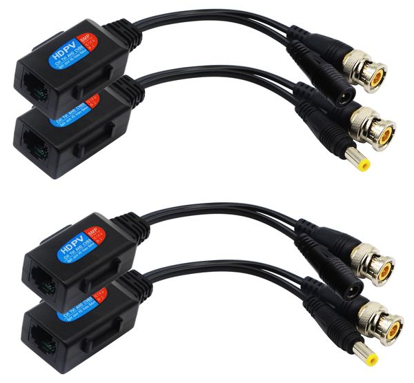 balun hd cat5 rj45 to transmitter passive, with power connector, for 720p 1080p 3mp 4mp 5mp hd-cvi/tvi/ahd/cvbs / 960h camera (2 pairs)
balun hd cat5 rj45 to transmitter passive, with power connector, for 720p 1080p 3mp 4mp 5mp hd-cvi/tvi/ahd/cvbs / 960h camera (2 pairs)