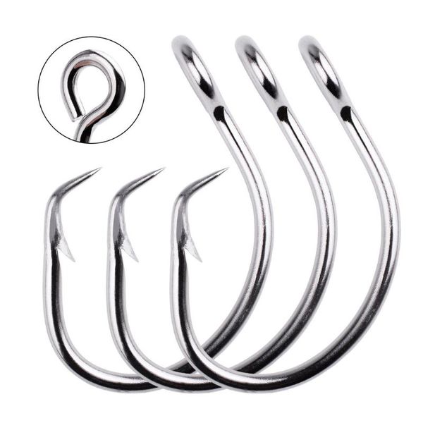 50pcs stainless steel fishing hook 11/0#-16/0# barbed explosion hooks jigbait circle lure hook sea saltwater fish pesca
50pcs stainless steel fishing hook 11/0#-16/0# barbed explosion hooks jigbait circle lure hook sea saltwater fish pesca