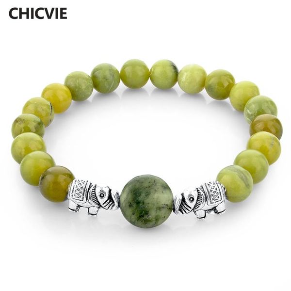 link, chain chicvie green natural stone beads bracelets for women men silver color elephant love ethnic jewelry bracelet sbr150264, Black
link, chain chicvie green natural stone beads bracelets for women men silver color elephant love ethnic jewelry bracelet sbr150264, Black