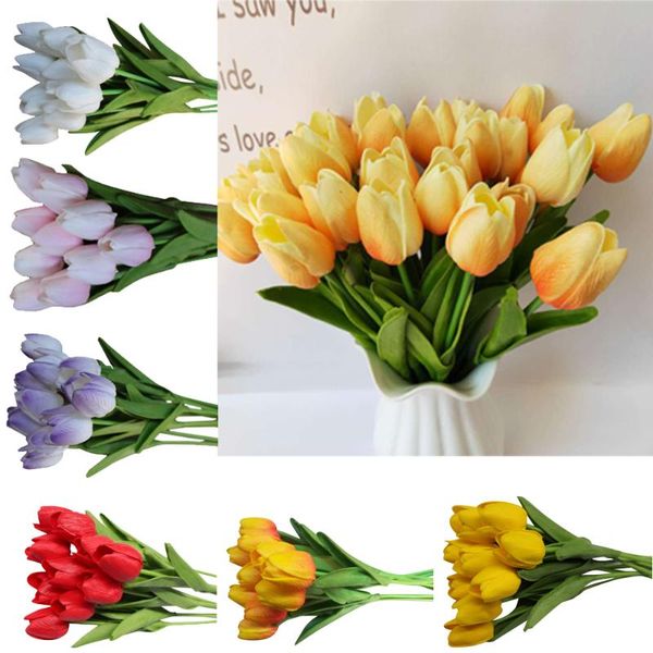 10pcbeauty flowers tulips latex artificial flower bouquet fake bridal flower decorate for wedding party home fak
10pcbeauty flowers tulips latex artificial flower bouquet fake bridal flower decorate for wedding party home fak