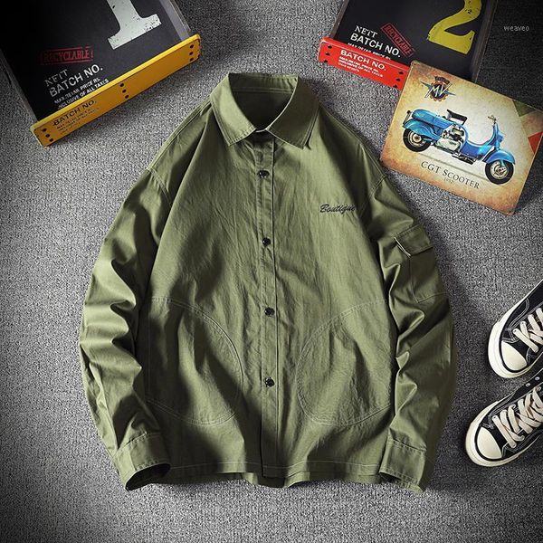 2020 spring and summer new youth popular solid color loose long-sleeved shirt fashion casual wild shirt army green /black/orange1, White;black
2020 spring and summer new youth popular solid color loose long-sleeved shirt fashion casual wild shirt army green /black/orange1, White;black