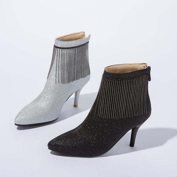 women boots high heels pointe shoes winter footwear luxury designer round toe boots-women stiletto mid calf pointy 20201, Black
women boots high heels pointe shoes winter footwear luxury designer round toe boots-women stiletto mid calf pointy 20201, Black