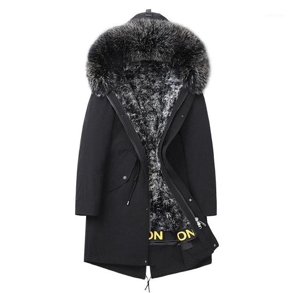 2019 men winter coat parka alaska overcoat winter long coat men jacket hooded real fur collar fur lined1, Black
2019 men winter coat parka alaska overcoat winter long coat men jacket hooded real fur collar fur lined1, Black