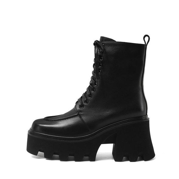 new elegant genuine leather zipper heel ankle boots 2020 autumn winter platform cross tied shoes for women party shoes woman, Black
new elegant genuine leather zipper heel ankle boots 2020 autumn winter platform cross tied shoes for women party shoes woman, Black