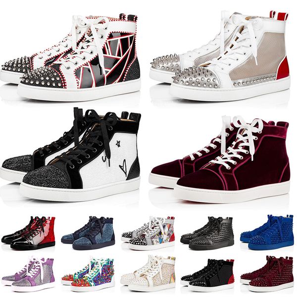 2020 red bottoms sneakers casual shoes mens womens designer full spikes roller boat flats loafers luxury red bottom shoe big size us 13, Black
2020 red bottoms sneakers casual shoes mens womens designer full spikes roller boat flats loafers luxury red bottom shoe big size us 13, Black
