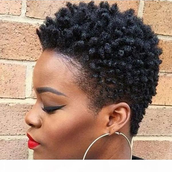 beauty brazilian hair african ameri short kinky curly wig simulation human hair short curly wig in stock, Black
beauty brazilian hair african ameri short kinky curly wig simulation human hair short curly wig in stock, Black