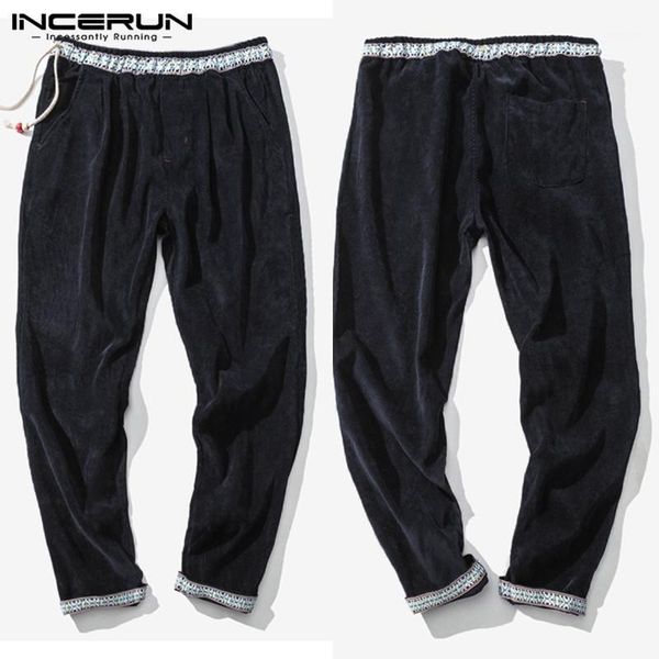 incerun autumn fashion men ethnic style solid casual corduroy pants warm comfort hip-hop men stretch elastic trousers joggers1, Black
incerun autumn fashion men ethnic style solid casual corduroy pants warm comfort hip-hop men stretch elastic trousers joggers1, Black