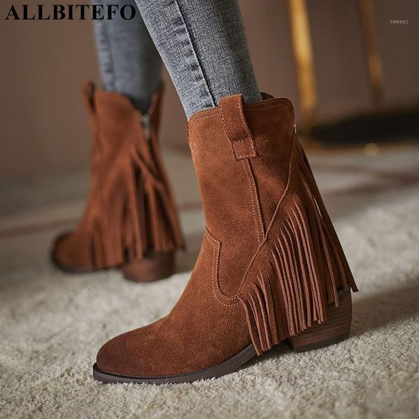 allbitefo fashion tassel genuine leather thick heels ankle boots women high heel shoes high heels women boots1, Black
allbitefo fashion tassel genuine leather thick heels ankle boots women high heel shoes high heels women boots1, Black