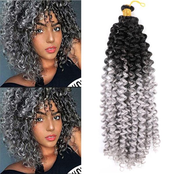 deep wave bulk hair 14" 24strands grey purple pink blonde afro curly crochet braids ombre braiding hair extensions, Black
deep wave bulk hair 14" 24strands grey purple pink blonde afro curly crochet braids ombre braiding hair extensions, Black