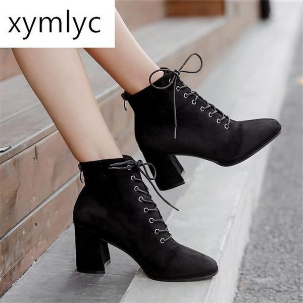 boots 2021 autumn winter women solid lace-up back zipper european ladies shoes fashion heels 35-39, Black
boots 2021 autumn winter women solid lace-up back zipper european ladies shoes fashion heels 35-39, Black