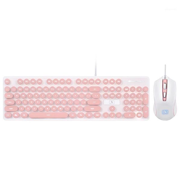 voberry new n518 punk robot wired keyboard and mouse set round key cap for pc computer1
voberry new n518 punk robot wired keyboard and mouse set round key cap for pc computer1