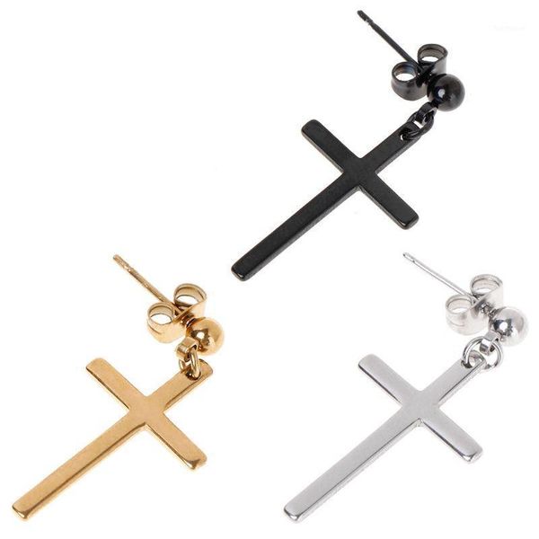 1pc chic earrings cross pendant men female jewelry fashion gift party korea style charm gold/black1, Silver
1pc chic earrings cross pendant men female jewelry fashion gift party korea style charm gold/black1, Silver