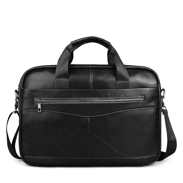 1pcs real leather men's bags, bulls, men's horizontal business bags, handbags, handbags