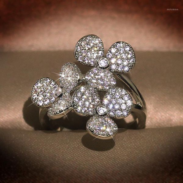 cluster rings luxury pave zircon stone for women jewelry flower shape dazzling cz engagement statement ring gift1, Golden;silver
cluster rings luxury pave zircon stone for women jewelry flower shape dazzling cz engagement statement ring gift1, Golden;silver
