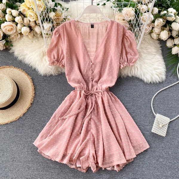 teeuiear 2021 boho button v neck short tie jumpsuit women summer high waist overalls casual playsuit beach holiday romper, Black;white
teeuiear 2021 boho button v neck short tie jumpsuit women summer high waist overalls casual playsuit beach holiday romper, Black;white
