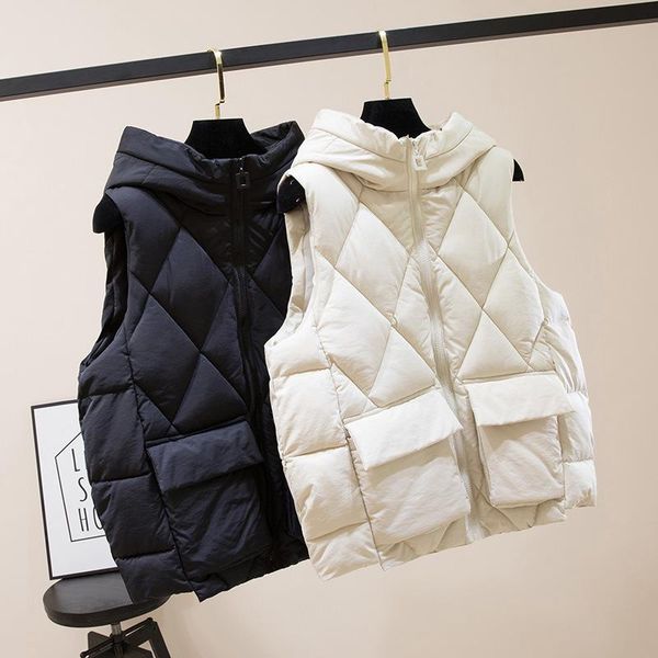 plus size clothing for women winter black vest woman parkas sleeveless jacket women waistcoat korean fashion oversized vest p240, Black;white
plus size clothing for women winter black vest woman parkas sleeveless jacket women waistcoat korean fashion oversized vest p240, Black;white
