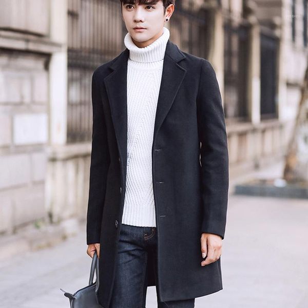 wool blend men's coat woollen overcoat winter autumn men coat fashion brand clothing lined warm woolen overcoat male 5xl k701021, Black
wool blend men's coat woollen overcoat winter autumn men coat fashion brand clothing lined warm woolen overcoat male 5xl k701021, Black
