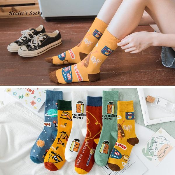 socks & hosiery style cartoon planet bird woman cotton funny color kraftpaper harajuku hiphop cute fashion happy sockings, Black;white
socks & hosiery style cartoon planet bird woman cotton funny color kraftpaper harajuku hiphop cute fashion happy sockings, Black;white