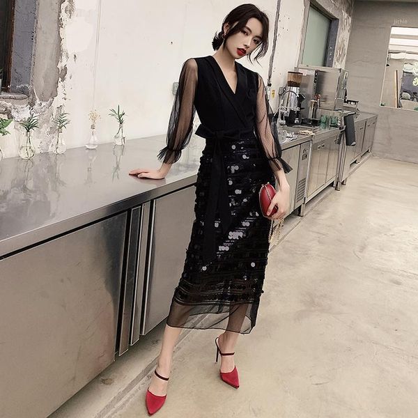female black formal party dress big size 3xl qipao slim bowknot puff sleeve cheongsam elegant sequins vestidos1, Red
female black formal party dress big size 3xl qipao slim bowknot puff sleeve cheongsam elegant sequins vestidos1, Red