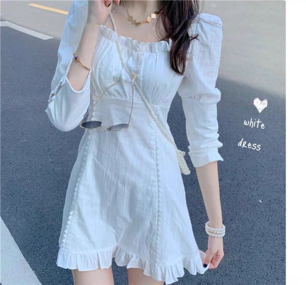jqgyn 2020 dress dresswomen's dressspring and waist new white temperament autumn a-line dress net red ear wood collar fairy skirt t tv9, Black;gray
jqgyn 2020 dress dresswomen's dressspring and waist new white temperament autumn a-line dress net red ear wood collar fairy skirt t tv9, Black;gray
