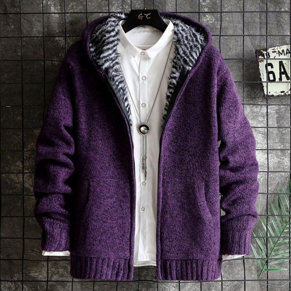 men's sweaters winter cardigan mens sweater men fashion solid color hooded striped knit coat man warm sweatercoat 3xl pullov, White;black
men's sweaters winter cardigan mens sweater men fashion solid color hooded striped knit coat man warm sweatercoat 3xl pullov, White;black