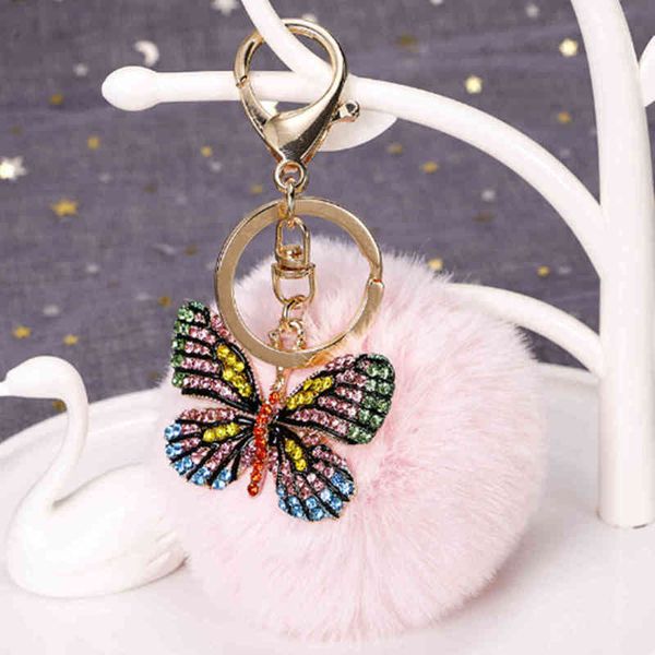 keychains a207 shiny rhinestone butterfly key ring, fashionable, Silver 
keychains a207 shiny rhinestone butterfly key ring, fashionable, Silver