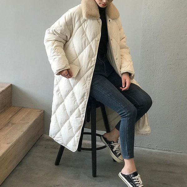 eorutciz winter long parka women warm thick slim coat cotton padded harajuku autumn casual oversize fur collar outerwear lm932, Black
eorutciz winter long parka women warm thick slim coat cotton padded harajuku autumn casual oversize fur collar outerwear lm932, Black