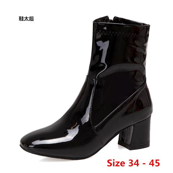 boots winter spring autumn high heel ankle women short woman shoes botas muje big size 34 - 45, Black
boots winter spring autumn high heel ankle women short woman shoes botas muje big size 34 - 45, Black