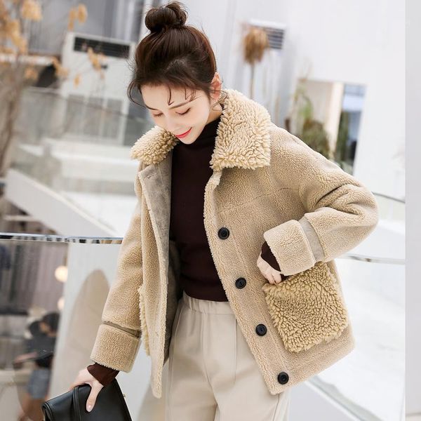 kmetram faux fur coat female lamb fur jacket winter coat women clothes 2020 warm parka women korean outwear manteau femme my43131, Black
kmetram faux fur coat female lamb fur jacket winter coat women clothes 2020 warm parka women korean outwear manteau femme my43131, Black
