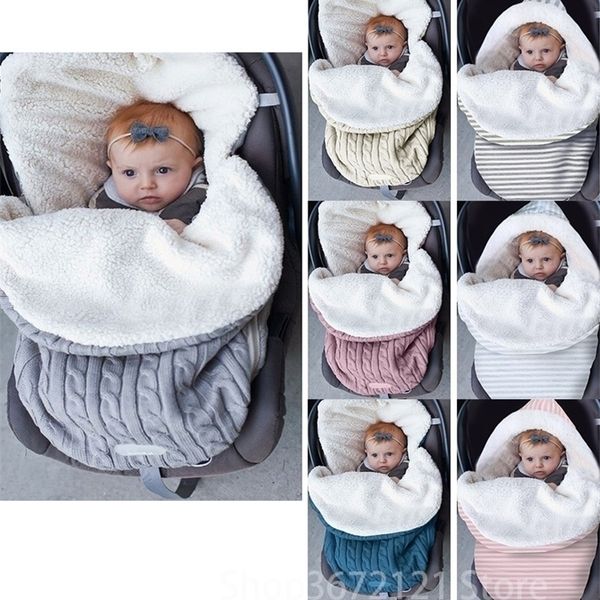 thick baby swaddle wrap knit envelope newborn sleeping bag baby warm swaddling blanket infant stroller sleep sack footmuff y200109
thick baby swaddle wrap knit envelope newborn sleeping bag baby warm swaddling blanket infant stroller sleep sack footmuff y200109