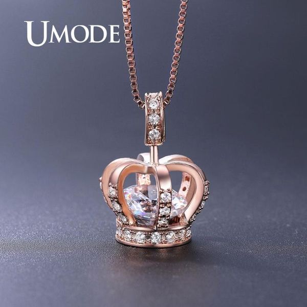 chains umode rose gold crown pendants necklaces for women clear + cz necklace luxury bridal wedding jewelry girls party gift un0317, Silver
chains umode rose gold crown pendants necklaces for women clear + cz necklace luxury bridal wedding jewelry girls party gift un0317, Silver