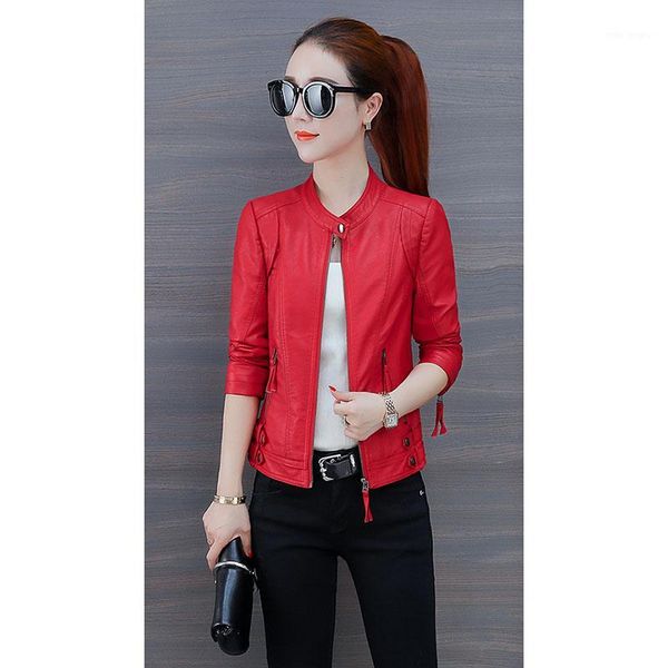 short jacket female spring autumn 2019 new women's korean version of the wild loose leather clothes jacket tide a4361, Black
short jacket female spring autumn 2019 new women's korean version of the wild loose leather clothes jacket tide a4361, Black