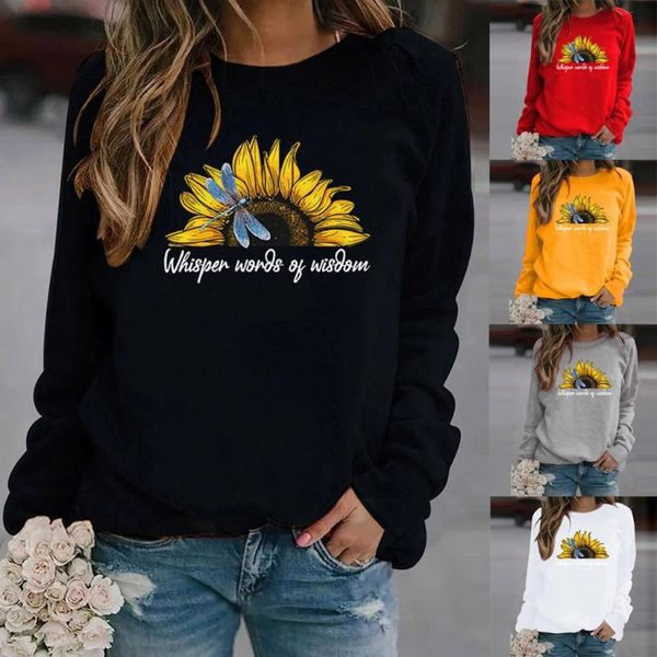women's hoodies & sweatshirts womens leisure sunflower print long sleeve round neck casual loose 2021 women elegant o pullover, Black
women's hoodies & sweatshirts womens leisure sunflower print long sleeve round neck casual loose 2021 women elegant o pullover, Black