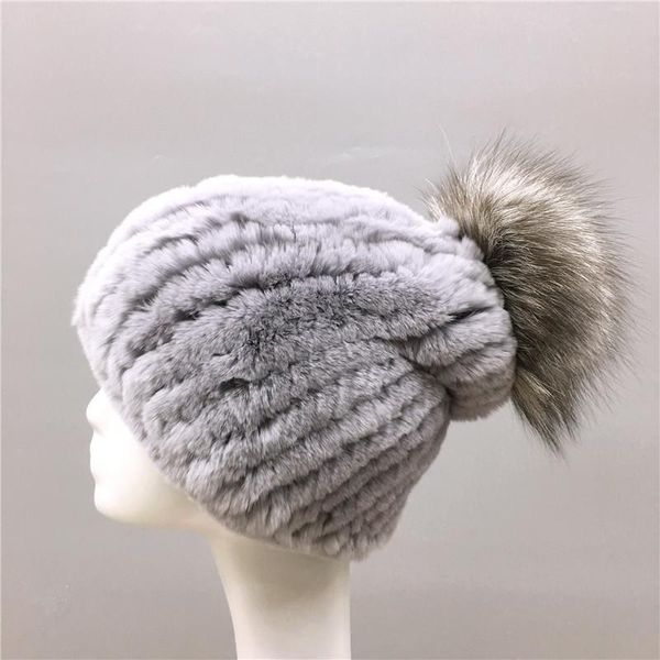 beanie/skull caps lady winter real rex fur hats women warm knitted cap with genuine h10, Blue;gray
beanie/skull caps lady winter real rex fur hats women warm knitted cap with genuine h10, Blue;gray