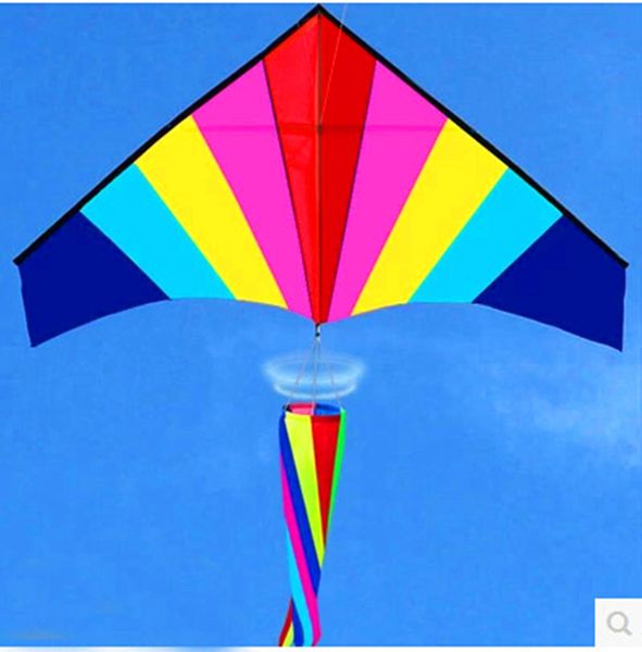 1.8m large rainbow kite with handle line ripsnylon outdoor toys kids kites windsocks power kite 1018
1.8m large rainbow kite with handle line ripsnylon outdoor toys kids kites windsocks power kite 1018
