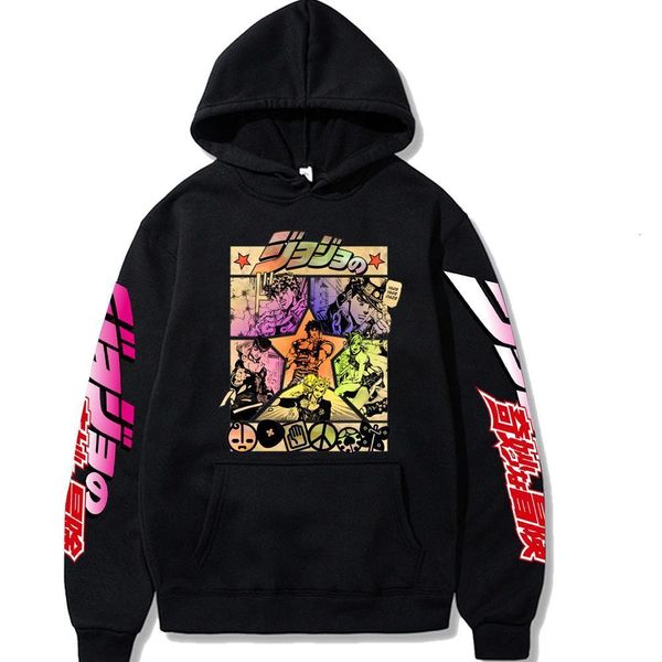 2021haryjuku jojo's bizarre adventure unisex hoodies японский аниме jojo напечатанные мужские капюшоны уличные одежды повседневные толстовки, Black
2021haryjuku jojo's bizarre adventure unisex hoodies японский аниме jojo напечатанные мужские капюшоны уличные одежды повседневные толстовки, Black