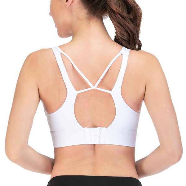 sports wear for women gym hollow out bra adjustable back buttons fitness yoga underwear, White;black
sports wear for women gym hollow out bra adjustable back buttons fitness yoga underwear, White;black