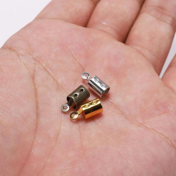 100pcs 5*12mm fold over crimp cord end findings leather clasp tip end jewelry connector for jewelry making supplies diy jllnhz, Silver
100pcs 5*12mm fold over crimp cord end findings leather clasp tip end jewelry connector for jewelry making supplies diy jllnhz, Silver