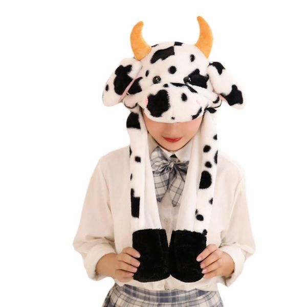 kids cute cow animal plush hat with moving ears fluffy warm earflap cap scarf j78e, Blue;gray
kids cute cow animal plush hat with moving ears fluffy warm earflap cap scarf j78e, Blue;gray