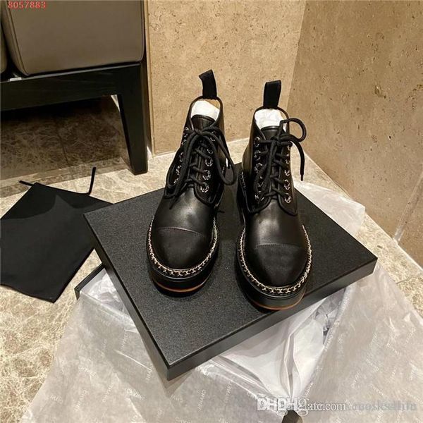 street style martin shoes ankle short boots for women platform booties low heel leather ankle boots with original box, Black
street style martin shoes ankle short boots for women platform booties low heel leather ankle boots with original box, Black