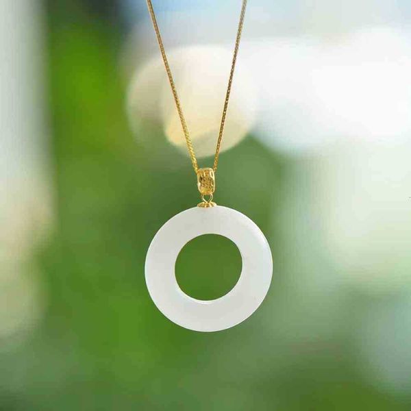 necklace small perfect natural n jade safety buckle lanolin 18k gold as gift, Silver
necklace small perfect natural n jade safety buckle lanolin 18k gold as gift, Silver