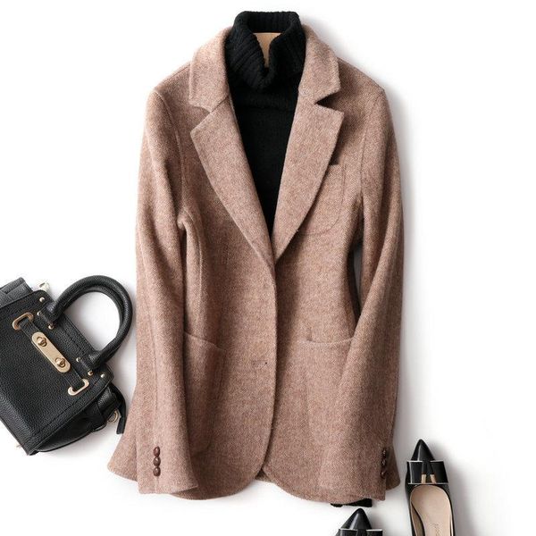 mozuleva 2020 new double cashmere winter woolen coat for women solid short style wool coats, Black
mozuleva 2020 new double cashmere winter woolen coat for women solid short style wool coats, Black