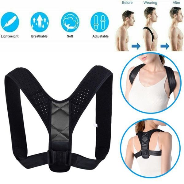 adjustable brace shoulder support correct brace belt spine back correction belt posture corrector humpback relief d301, Black;blue
adjustable brace shoulder support correct brace belt spine back correction belt posture corrector humpback relief d301, Black;blue