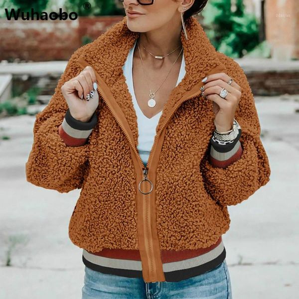 wuhaobo casual teddy coat patchwork pockets fleece winter faux fur coat women fluffy jacket overcoat outwear1, Black 
wuhaobo casual teddy coat patchwork pockets fleece winter faux fur coat women fluffy jacket overcoat outwear1, Black